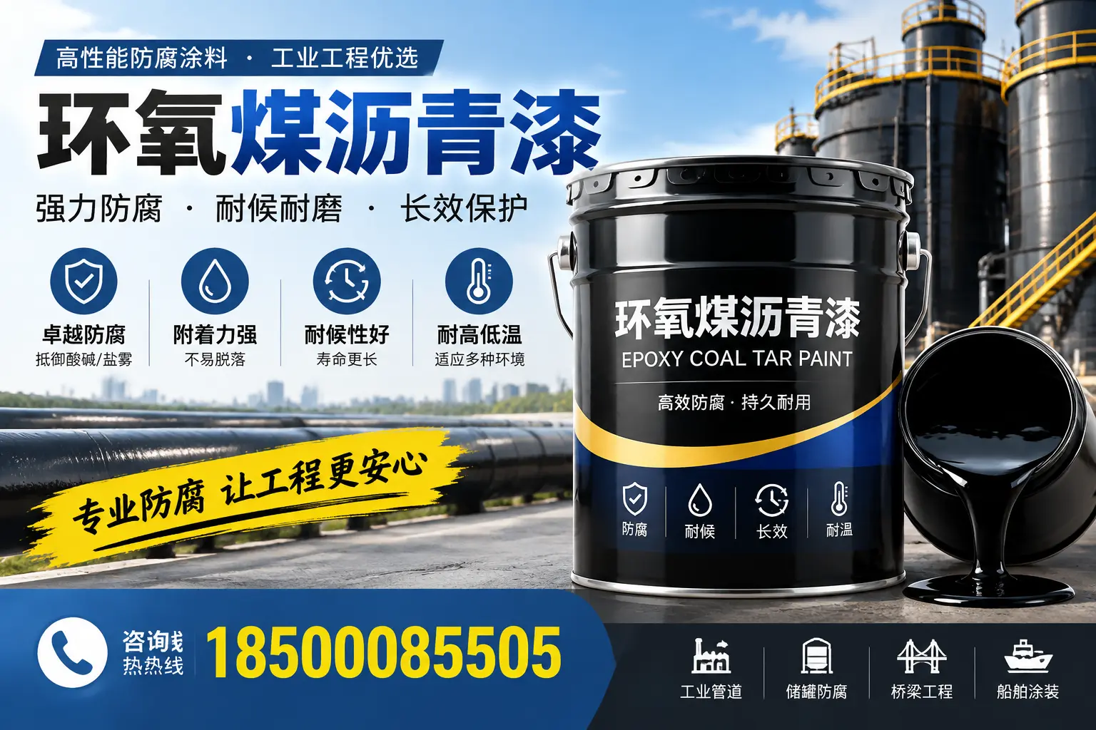 环氧煤沥青漆的施工方法与注意事项，确保在长治顺利完成